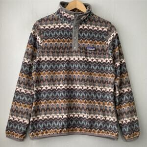Patagonia Pullover Fleece Size Small Micro D Snap T Companions Aztec Tribal